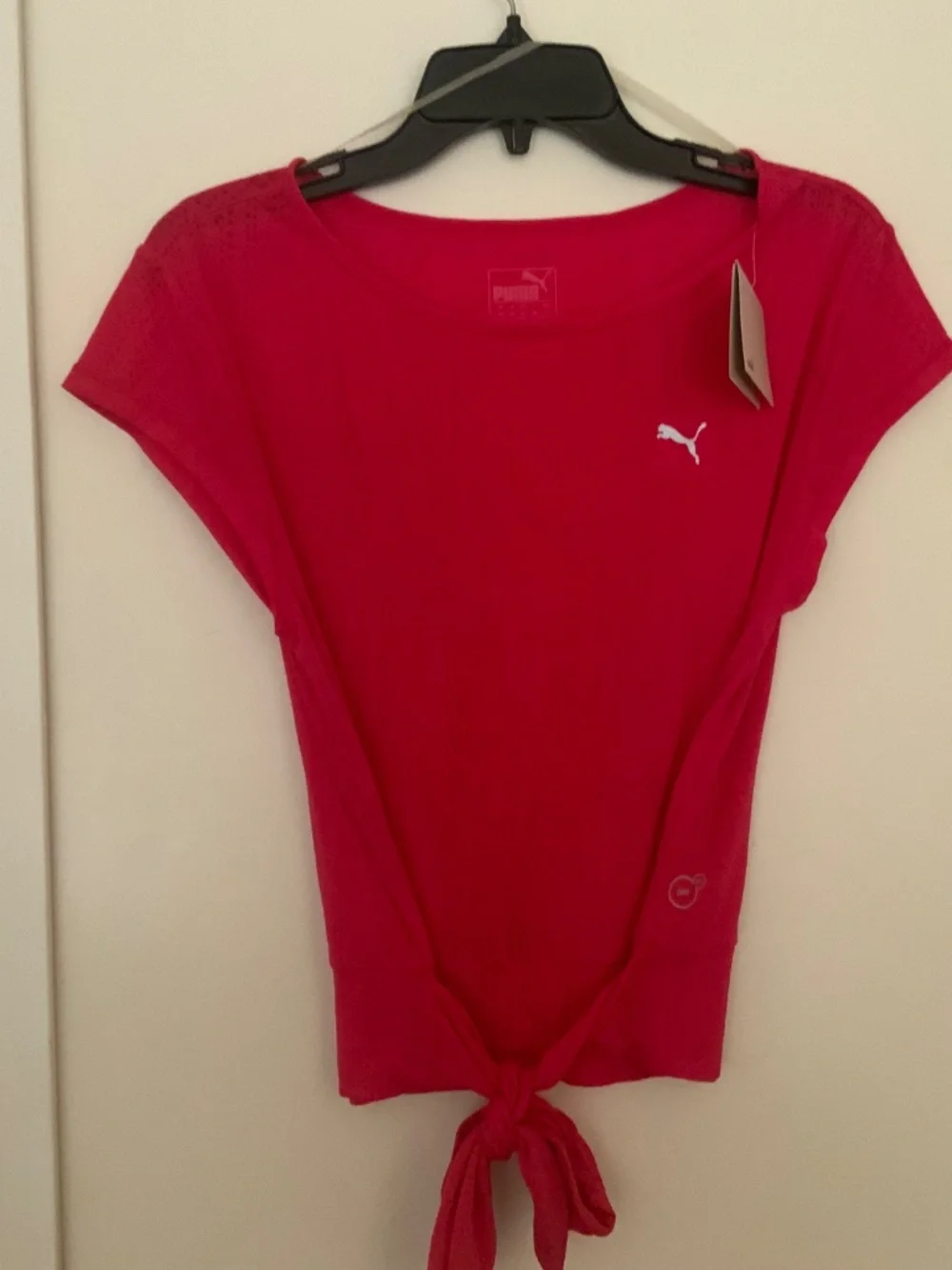 Women’s Puma Activewear Hot Pink Short Sleeve Shirt - Size: XS